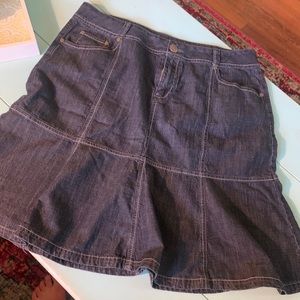 Fit and Flare Denim Skirt ❤️